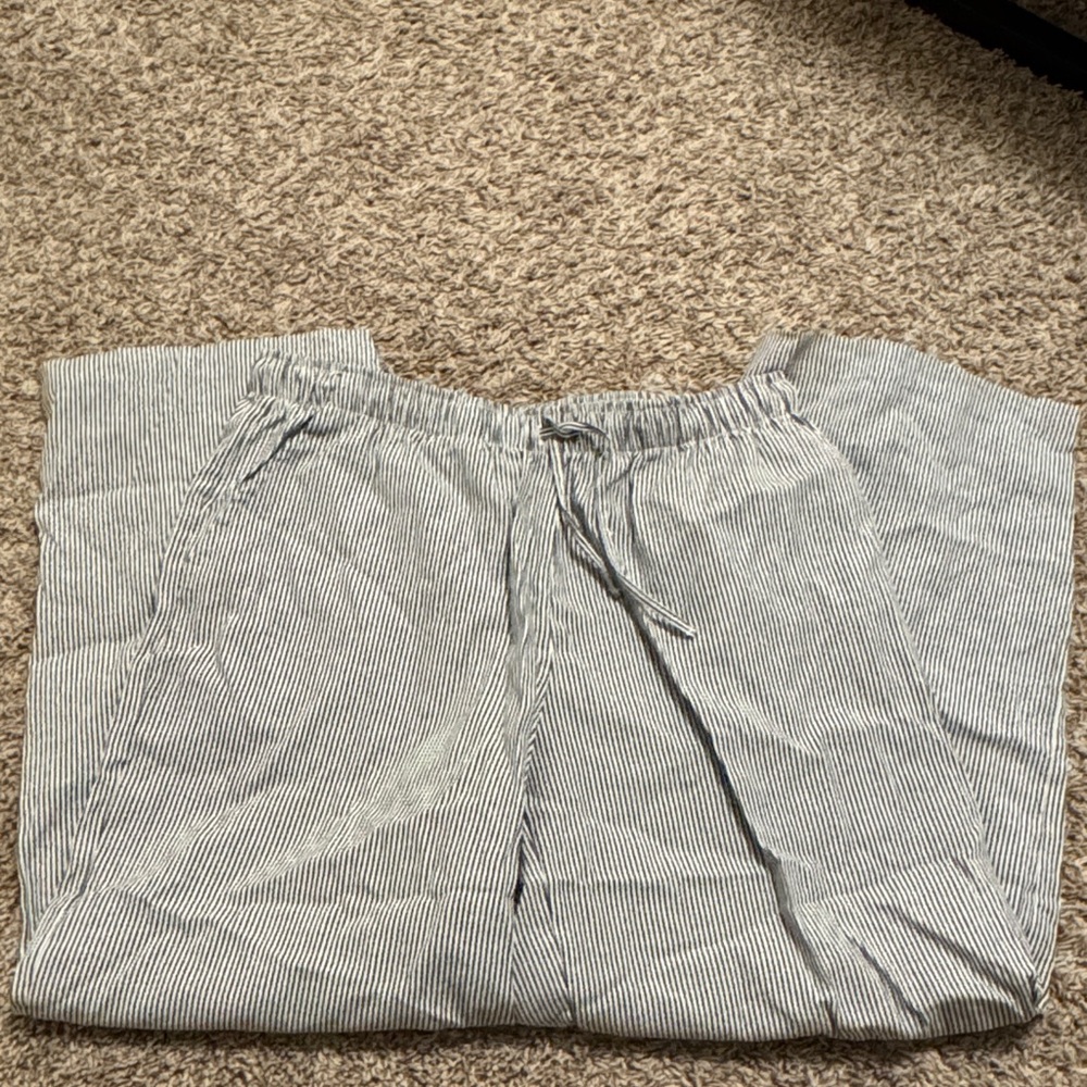 pacsun stripped linen pants